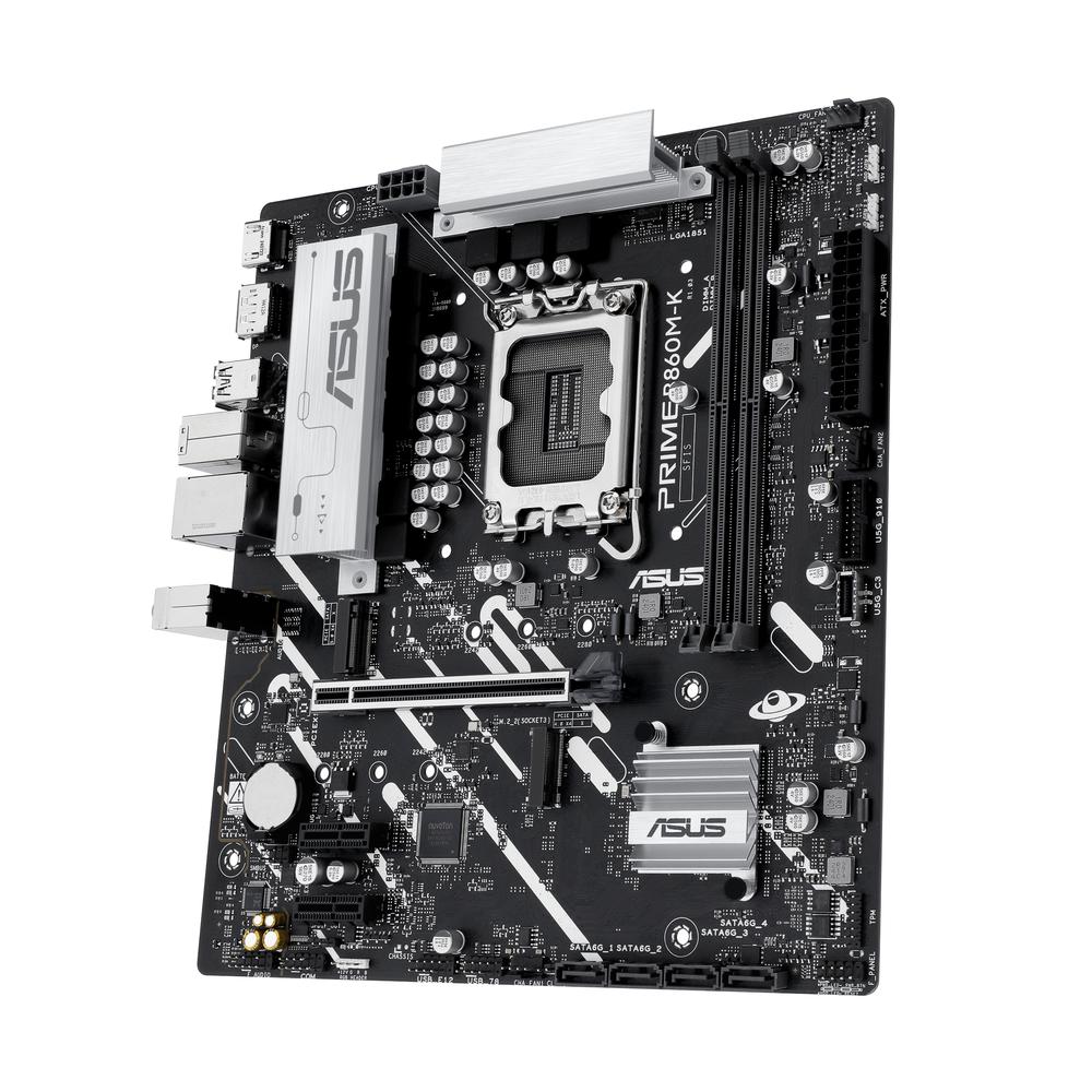 PLACA BASE ASUS INTEL PRME B860M-K SOCKET 1851 DDR5 X2 MAX 128GB HDMI DISPLAYPORT mATX
