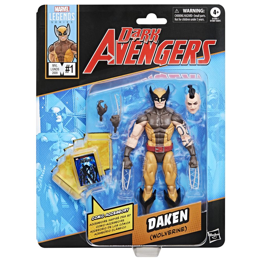 FIGURA HASBRO MARVEL LEGENDS DARK AVENGERS MINI COMICS DAKEN (WOLVERINE)