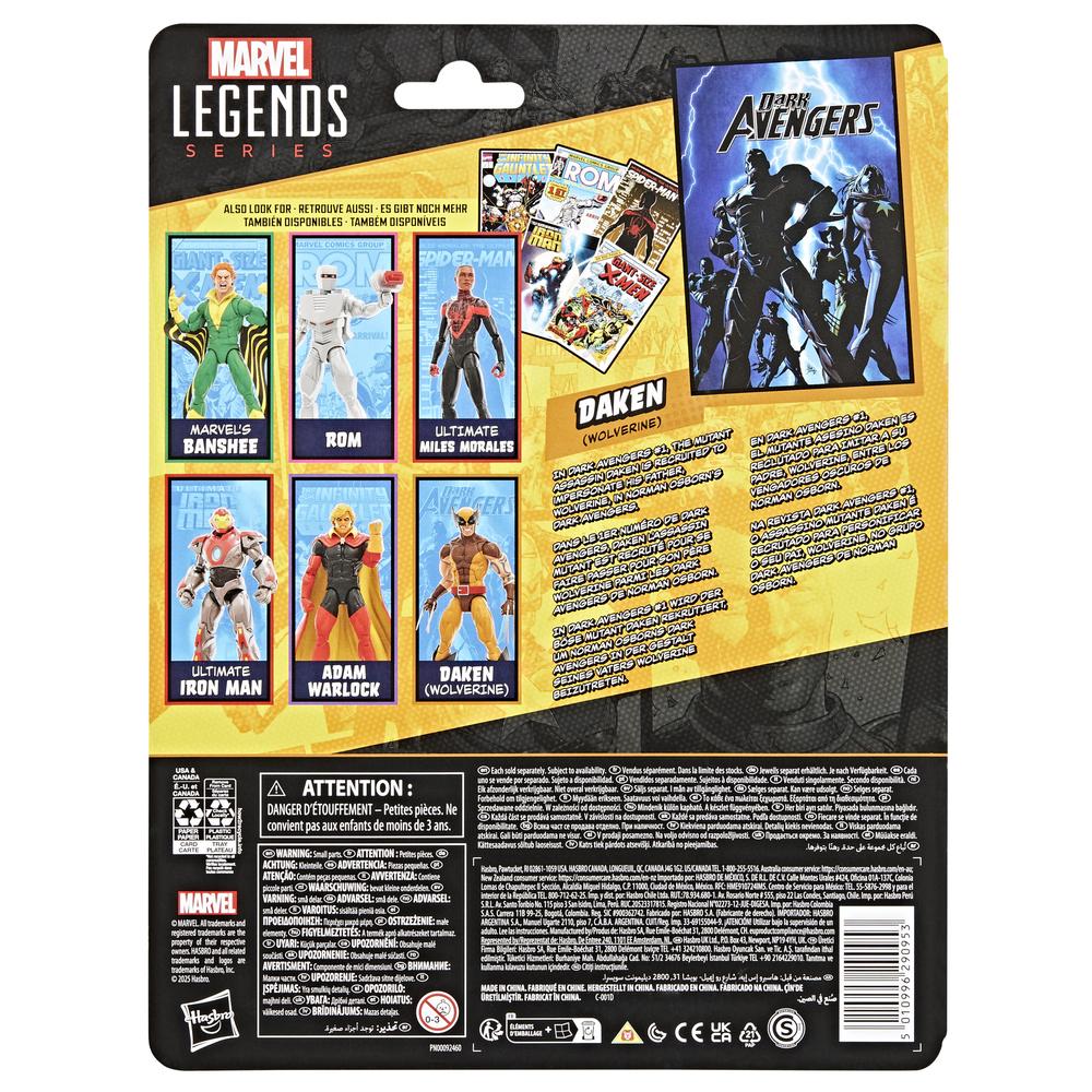 FIGURA HASBRO MARVEL LEGENDS DARK AVENGERS MINI COMICS DAKEN (WOLVERINE)