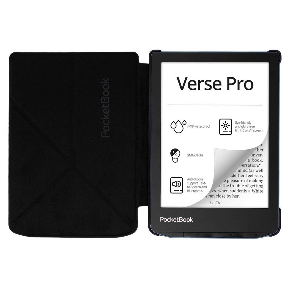 POCKETBOOK FUNDA SHELL SERIES VERSE + VERSE PRO / ORIGAMI COLOR NEGRO