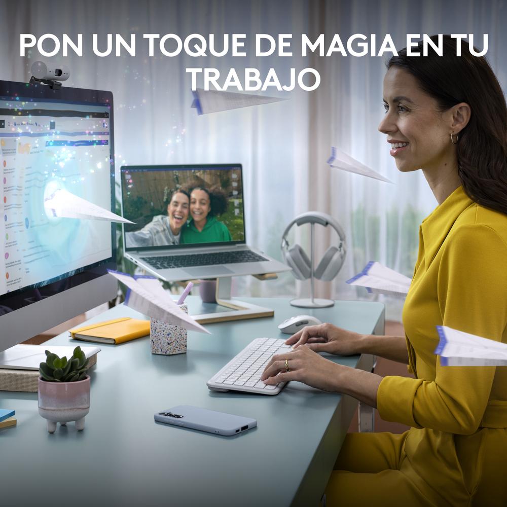 TECLADO + RATON LOGITECH MK950 INALAMBRICO BLANCO