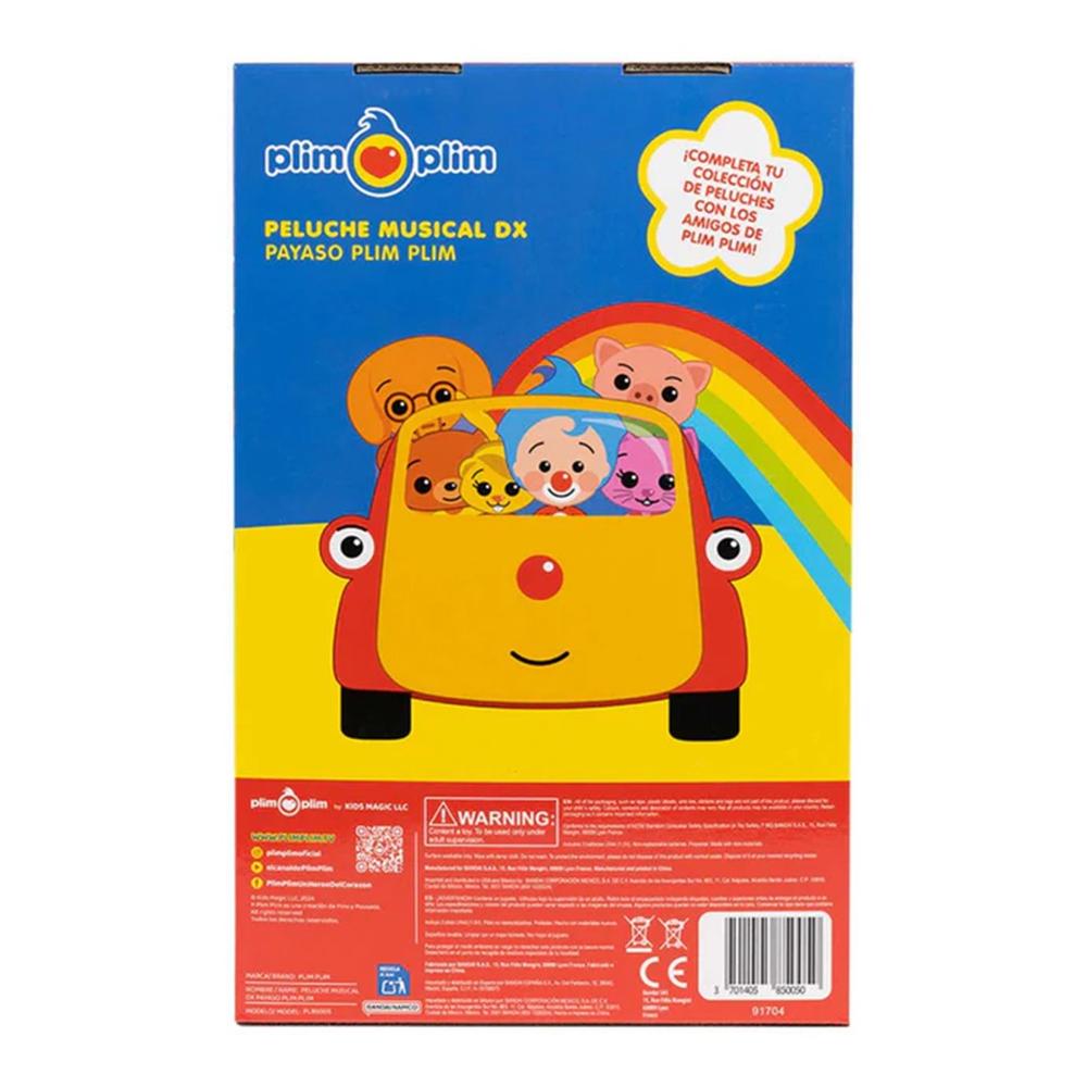 PELUCHE MUSICAL DX PAYASO PLIM PLIM
