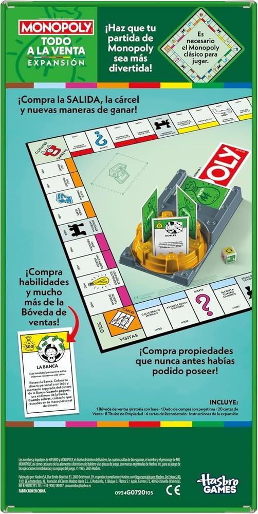 EXPANSIÓN HASBRO MONOPOLY TODO A LA VENTA