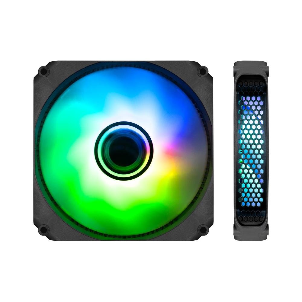 VENTILADOR CAJA COOLBOX INFINITY ARGB 120 MM.