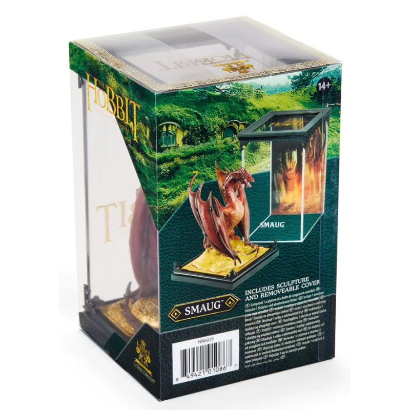 FIGURA THE NOBLE COLLECTION BILBO EL HOBBIT DIORAMA SMAUG
