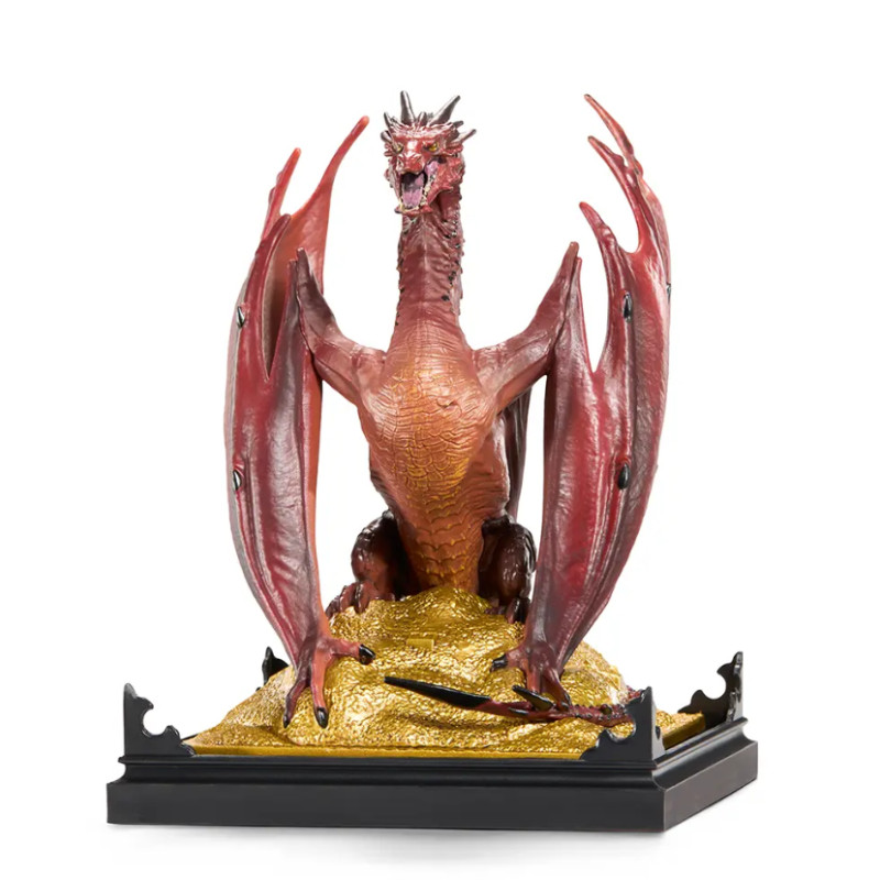 FIGURA THE NOBLE COLLECTION BILBO EL HOBBIT DIORAMA SMAUG