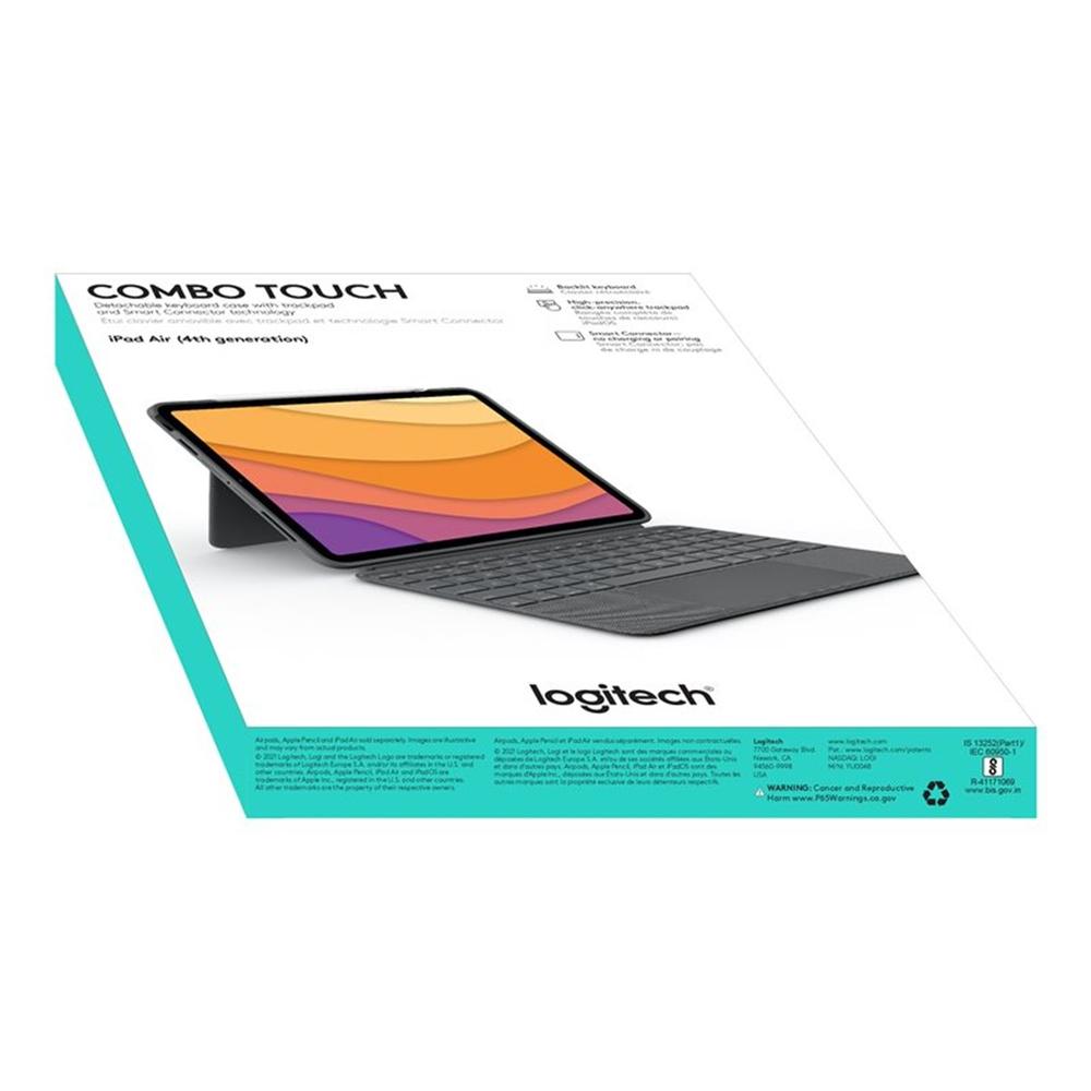 FUNDA LOGITECH COMBO TOUCH PARA CON TECLADO PARA IPAD AIR 10.9" 4ª GENERACION