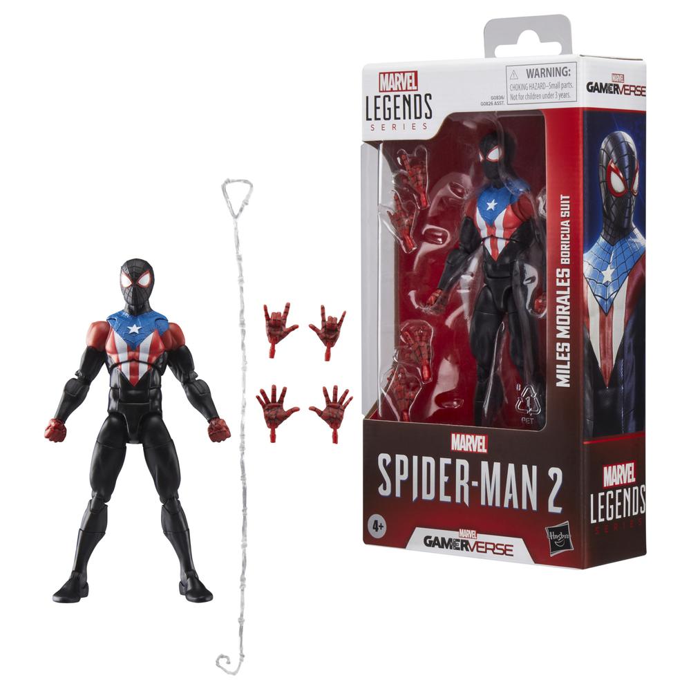 FIGURA HASBRO MARVEL LEGENDS SERIES SPIDER-MAN 2 MILES MORALES (BORICUA SUIT)