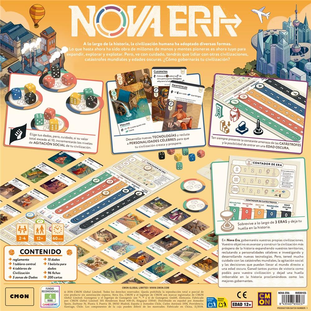 JUEGO DE MESA NOVA ERA