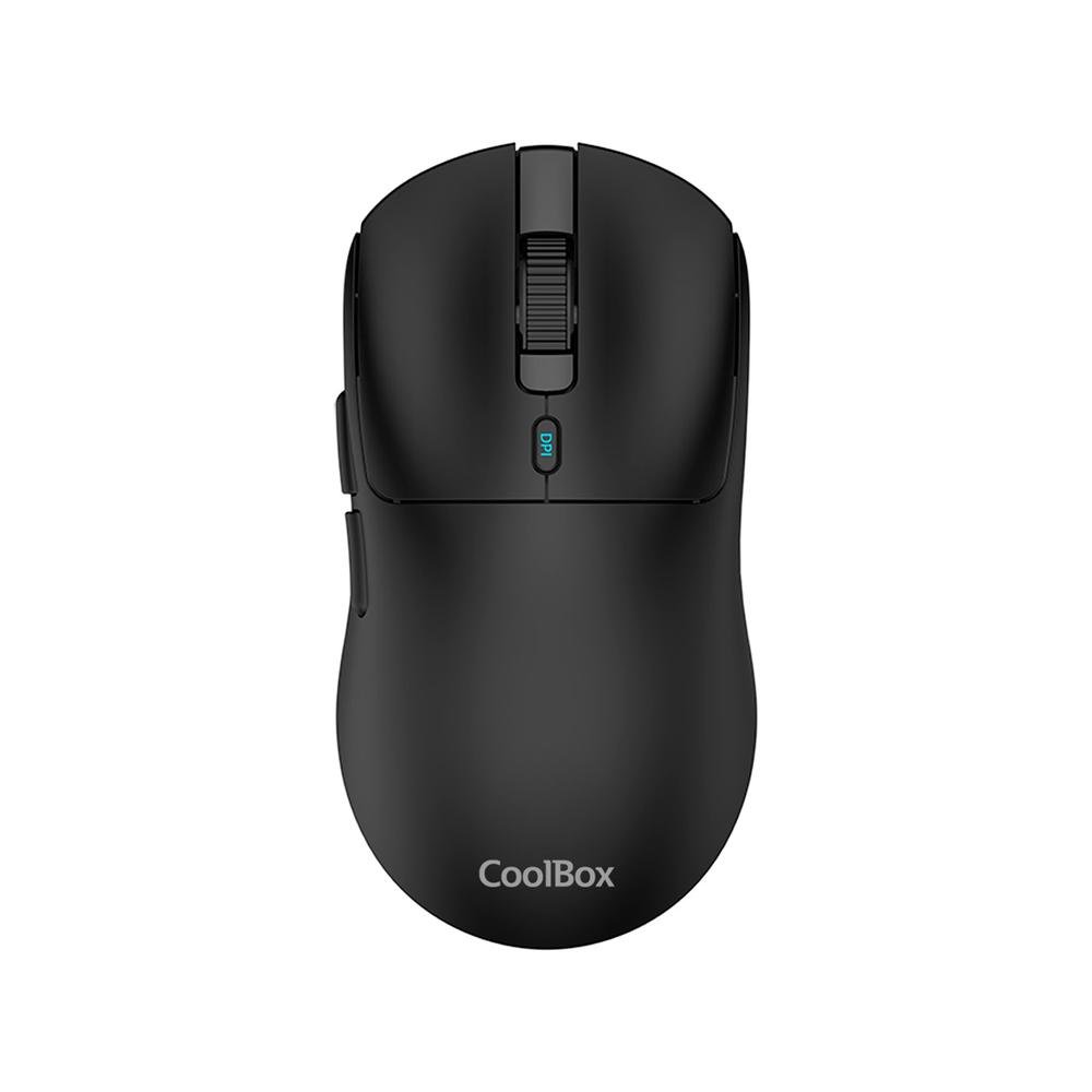 MOUSE RATON COOLBOX W03 ULTRALIGERO NEGRO 10000 DPI GAMING INALAMBRICO RF+BT