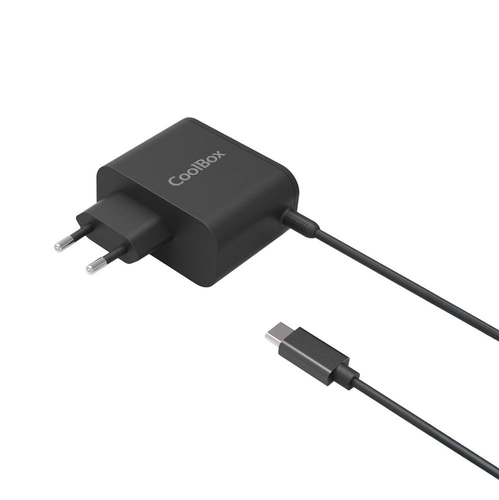 ADAPTADOR CARGADOR DE PORTATIL COOLBOX GAN USB-C 65W