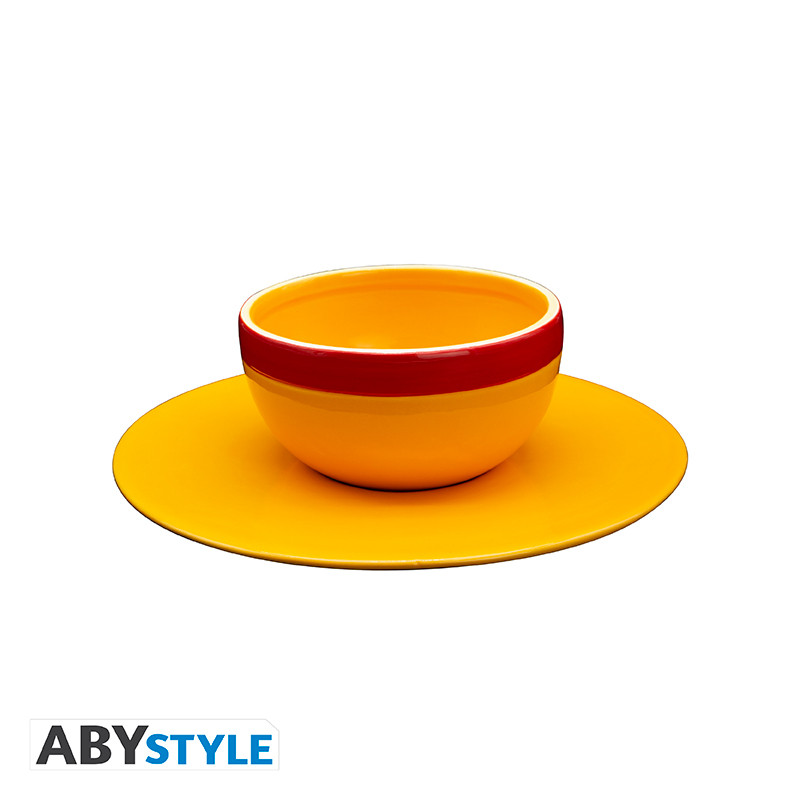 SET CUENCO Y PLATILLO ABYSTYLE ONE PIECE SOMBRERO DE PAJA
