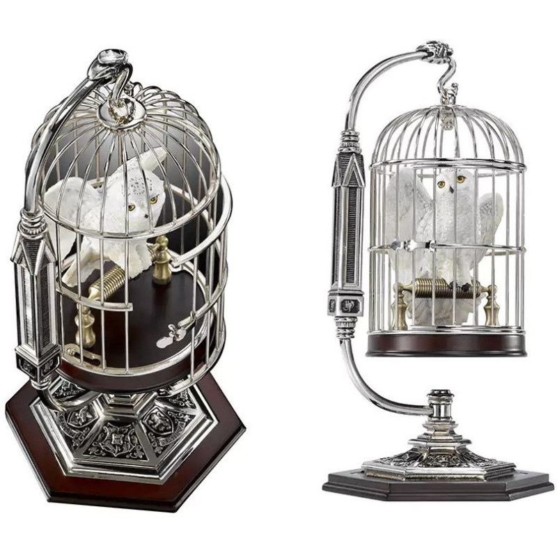FIGURA EN MINIATURA THE NOBLE COLLECTION HARRY POTTER HEDWIG EN JAULA