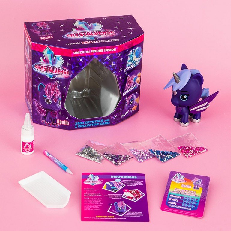 FIGURA UNICORNIO CRYSTALVERSE CLASSIC 1 UNIDAD ALEATORIA