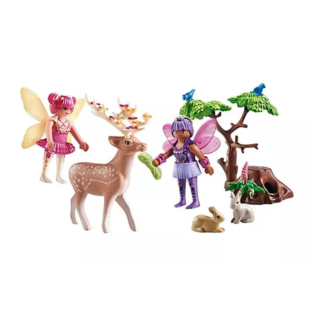 PLAYMOBIL - Starter Pack Hadas con animales del bosque