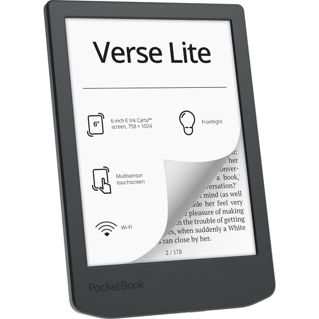LIBRO ELECTRONICO EBOOK POCKETBOOK VERSE LITE 6" 8GB MIDNIGHT GREY
