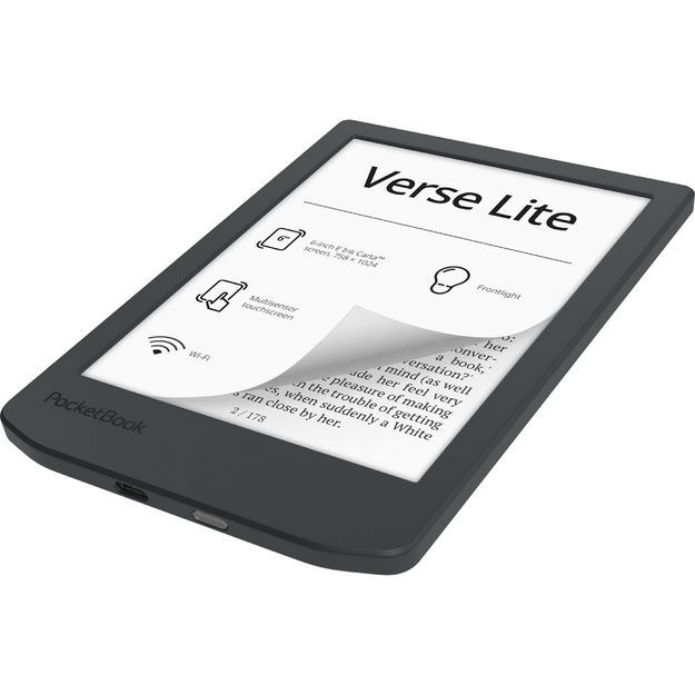 LIBRO ELECTRONICO EBOOK POCKETBOOK VERSE LITE 6" 8GB MIDNIGHT GREY