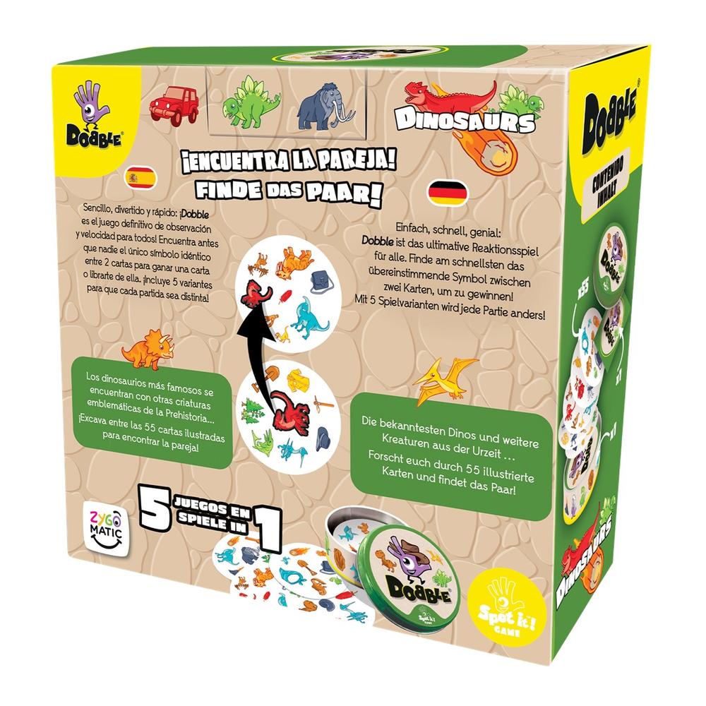 JUEGO DE MESA DOBBLE DINOSAURIOS