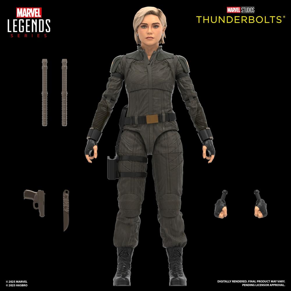 FIGURA HASBRO MARVEL STUDIOS THUNDERBOLTS MARVEL LEGENDS SERIES YELENA BELOVA & RED GUARDIAN 15CM
