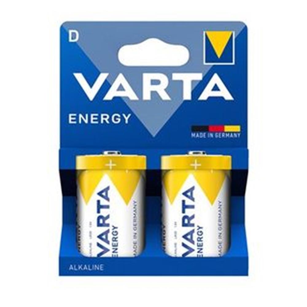 BLISTER PILAS VARTA ALCALINAS ENERGY LR20 D/ 2 PILAS