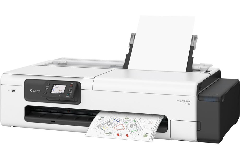 PLOTTER CANON TC-21M IMAGEPROGRAF A1 24"/ 2400PPP/ USB/ RED/ WIFI/ DISEÑO CAD/ TINTA PIGMENTADA 4 COLORES