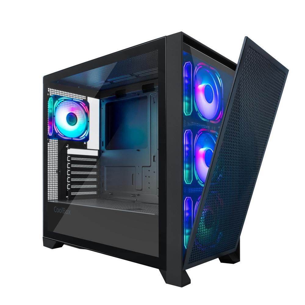 CAJA ORDENADOR GAMING COOLBOX GE2000 DUALVIEW ARGB ATX