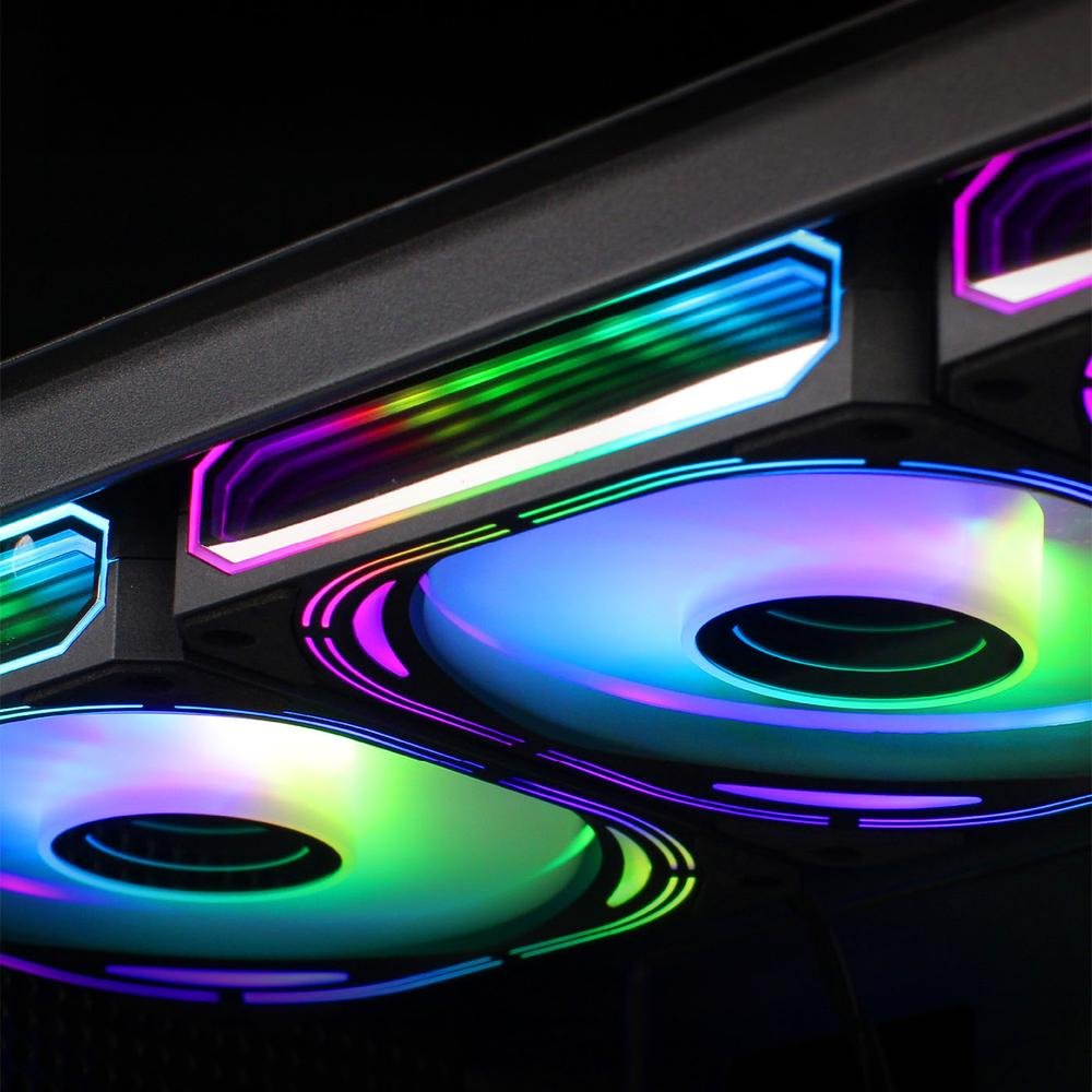 VENTILADOR CAJA COOLBOX INFINITY PRO ARGB 4 X 120MM