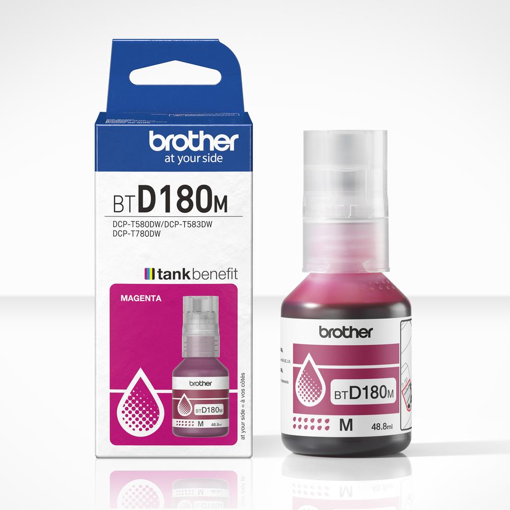 BOTELLA TINTA BROTHER BTD180M MAGENTA 5000 PAGINAS