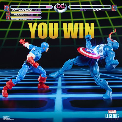 PACK 2 FIGURAS HASBRO MARVEL LEGENDS GAMERVERSE CAPTAIN AMERICA VS VENOM