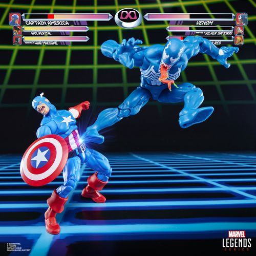 PACK 2 FIGURAS HASBRO MARVEL LEGENDS GAMERVERSE CAPTAIN AMERICA VS VENOM