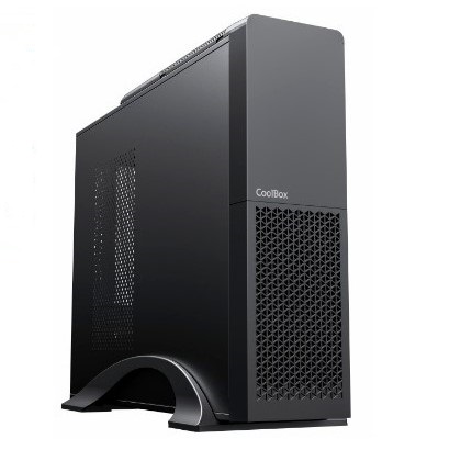 CAJA ORDENADOR COOLBOX MICROATX SLIM T313 USB-C FUENTE SFX 300W BRONZE INCLUIDA