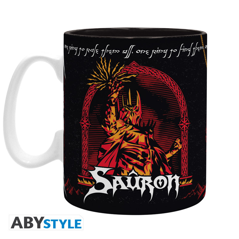 TAZA ABYSTYLE EL SEÑOR DE LOS ANILLOS SAURON 460ML