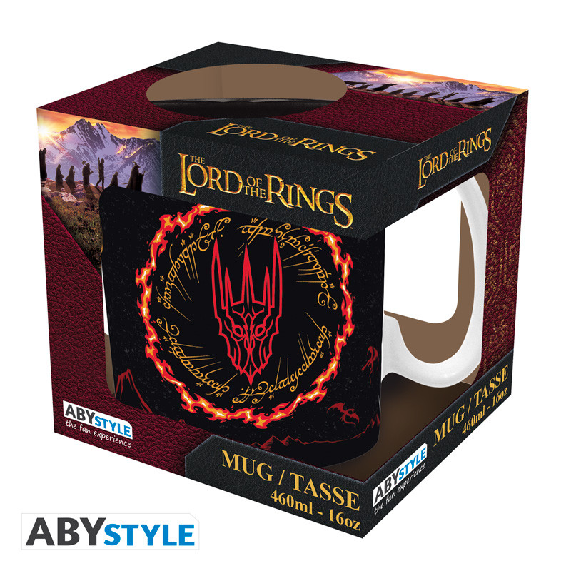 TAZA ABYSTYLE EL SEÑOR DE LOS ANILLOS SAURON 460ML