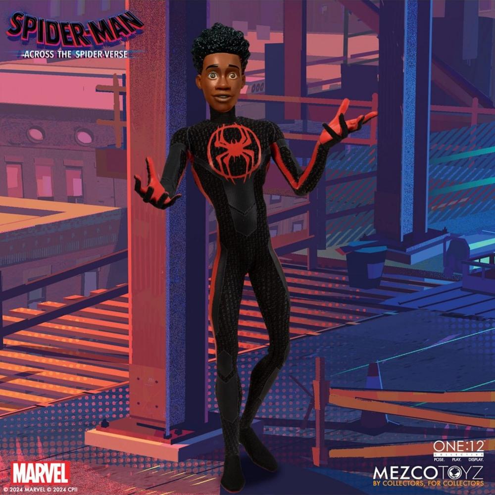 FIGURA MEZCO TOYZ SPIDER-MAN ACROSS THE SPIDER-VERSE SPIDER-MAN MILES MORALES 17CM