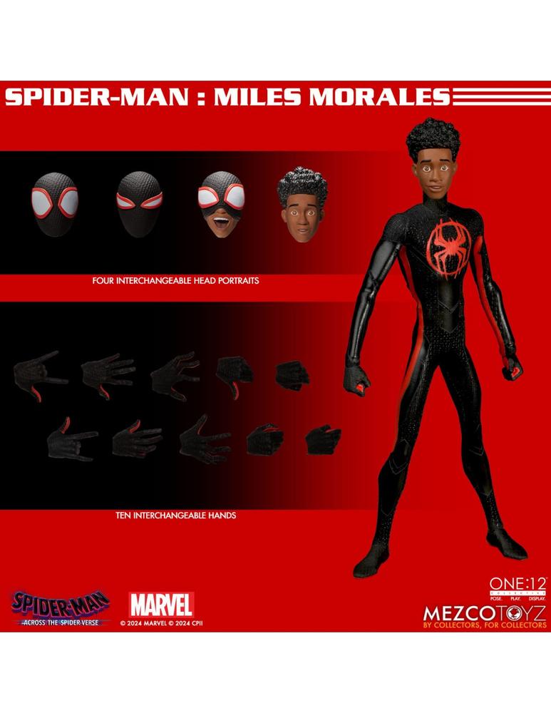 FIGURA MEZCO TOYZ SPIDER-MAN ACROSS THE SPIDER-VERSE SPIDER-MAN MILES MORALES 17CM
