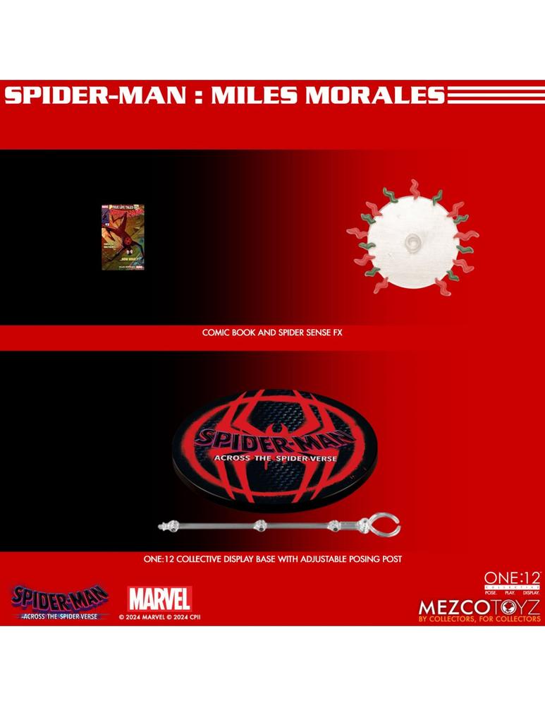 FIGURA MEZCO TOYZ SPIDER-MAN ACROSS THE SPIDER-VERSE SPIDER-MAN MILES MORALES 17CM