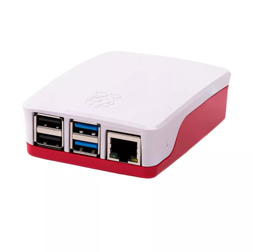 CARCASA RASPBERRY PI 4 ROJA Y BLANCA