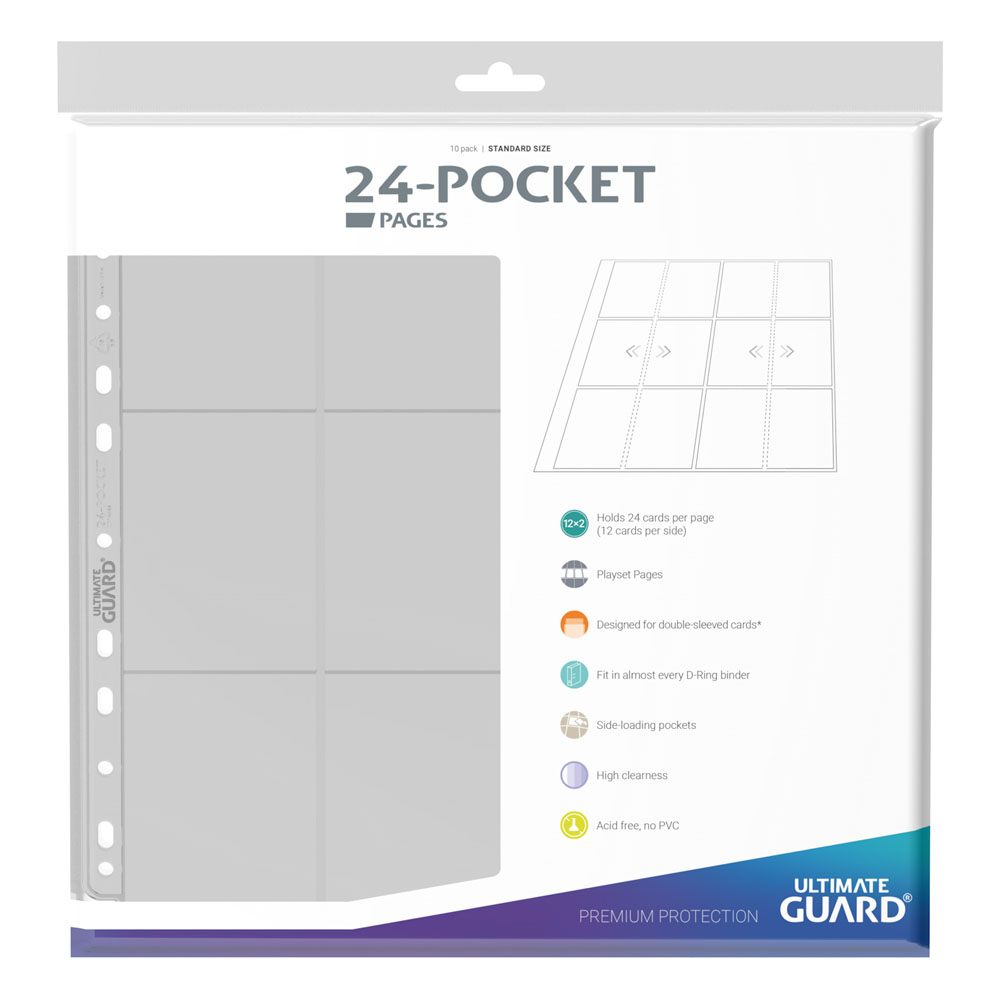 Carpeta transparente Ultimate Guard de 24 bolsillos y cuatro filas de páginas, carga lateral (10)