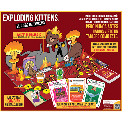 JUEGO DE MESA Exploding Kittens: el juego de tablero