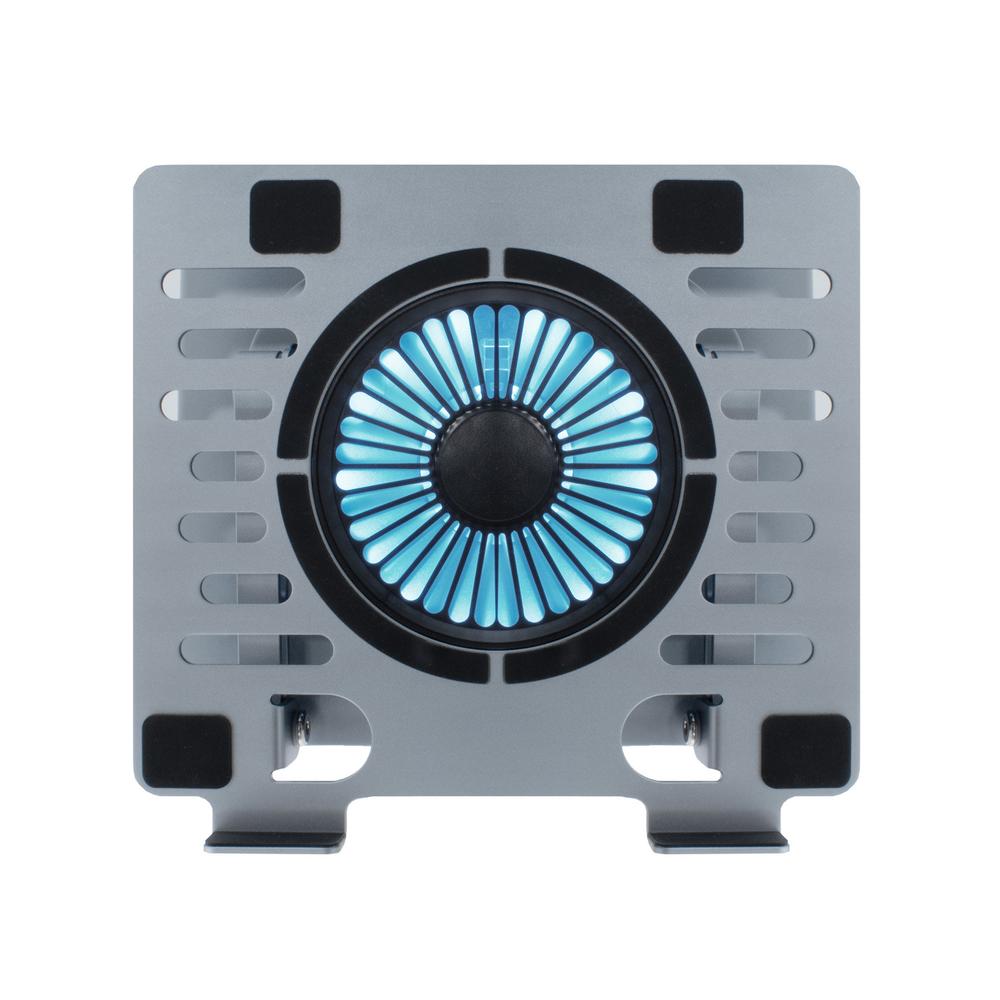 SOPORTE / BASE REFRIGERACION PARA PORTATIL COOLBOX COOLAIR 1VRGB AJUSTABLE HASTE 17" GRIS PLATA