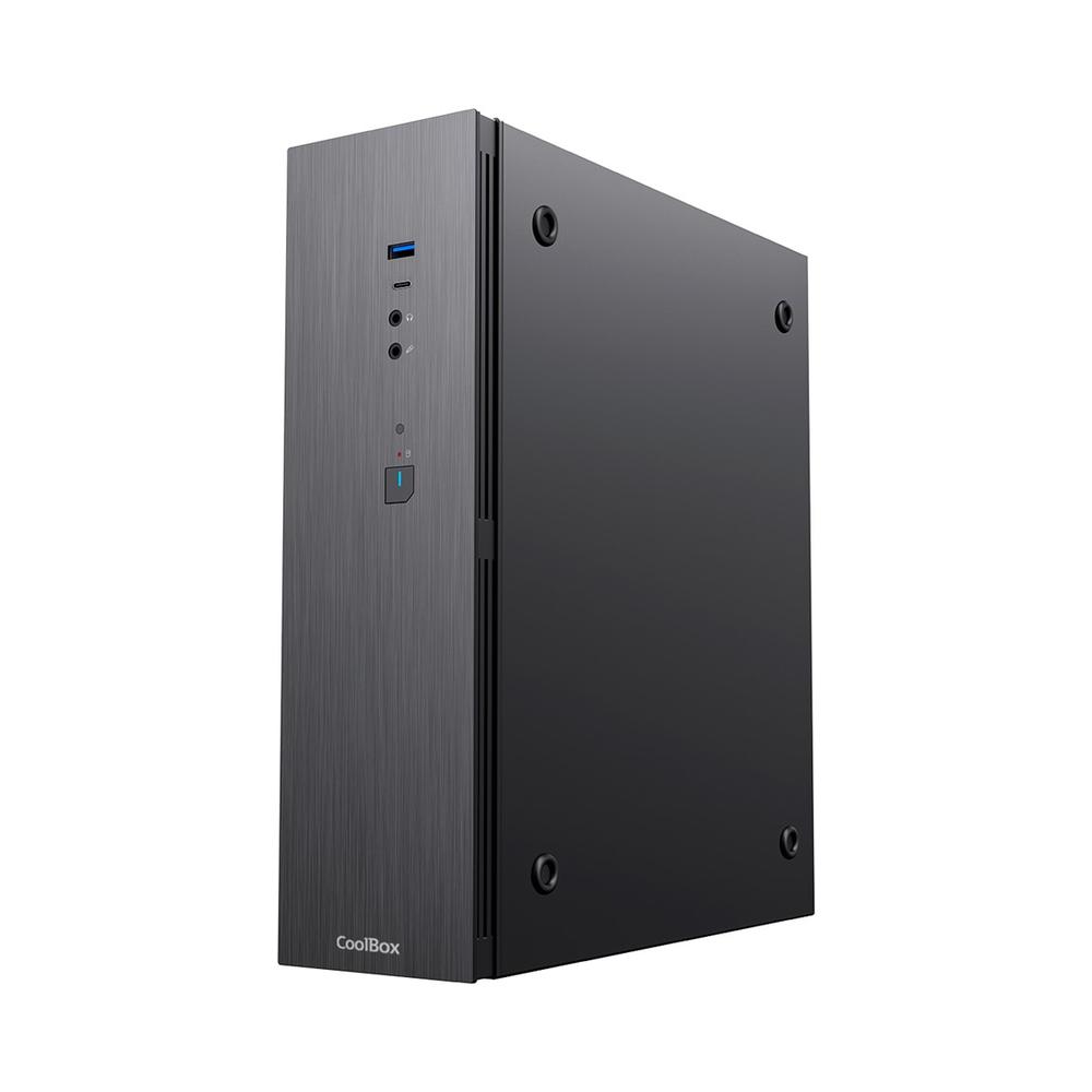 CAJA ORDENADOR COOLBOX T370-BZ MATX NEGRO CON FUENTE TFX BRONZE