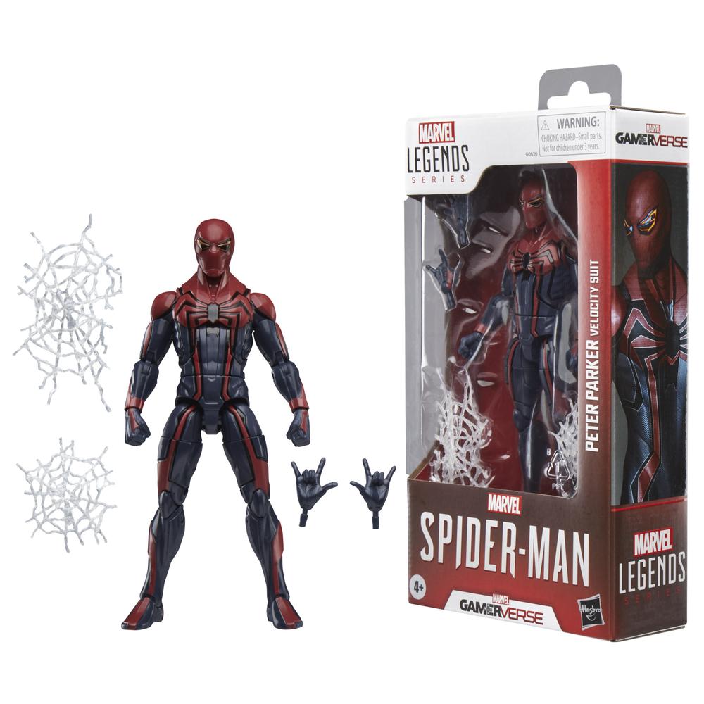 FIGURA HASBRO MARVEL LEGENDS SERIES GAMERVERSE SPIDER-MAN PETER PARKER VELOCITY SUIT
