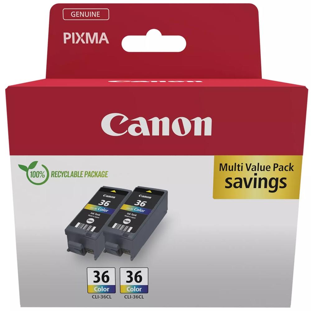 MULTIPACK CANON CLI-36 C/M/Y 2 UNIDADES