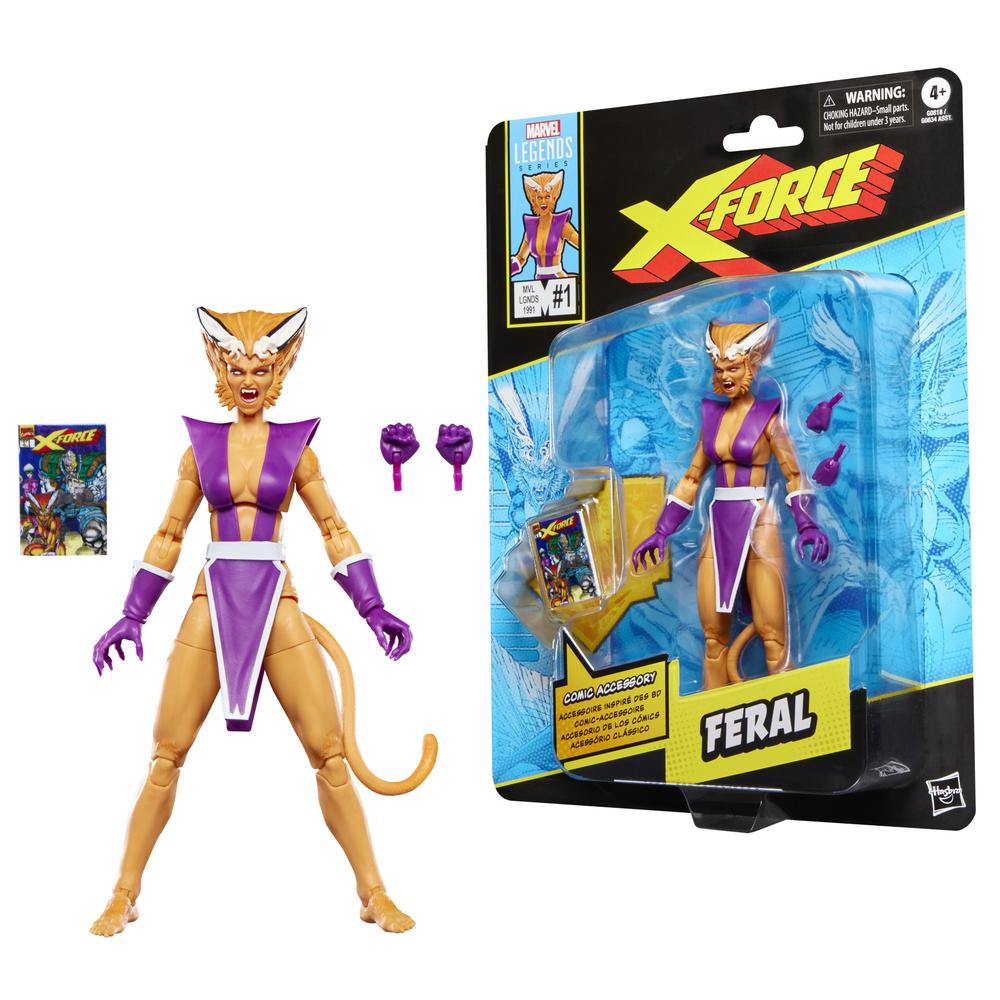FIGURA HASBRO MARVEL LEGENDS SERIES X-FORCE FERAL