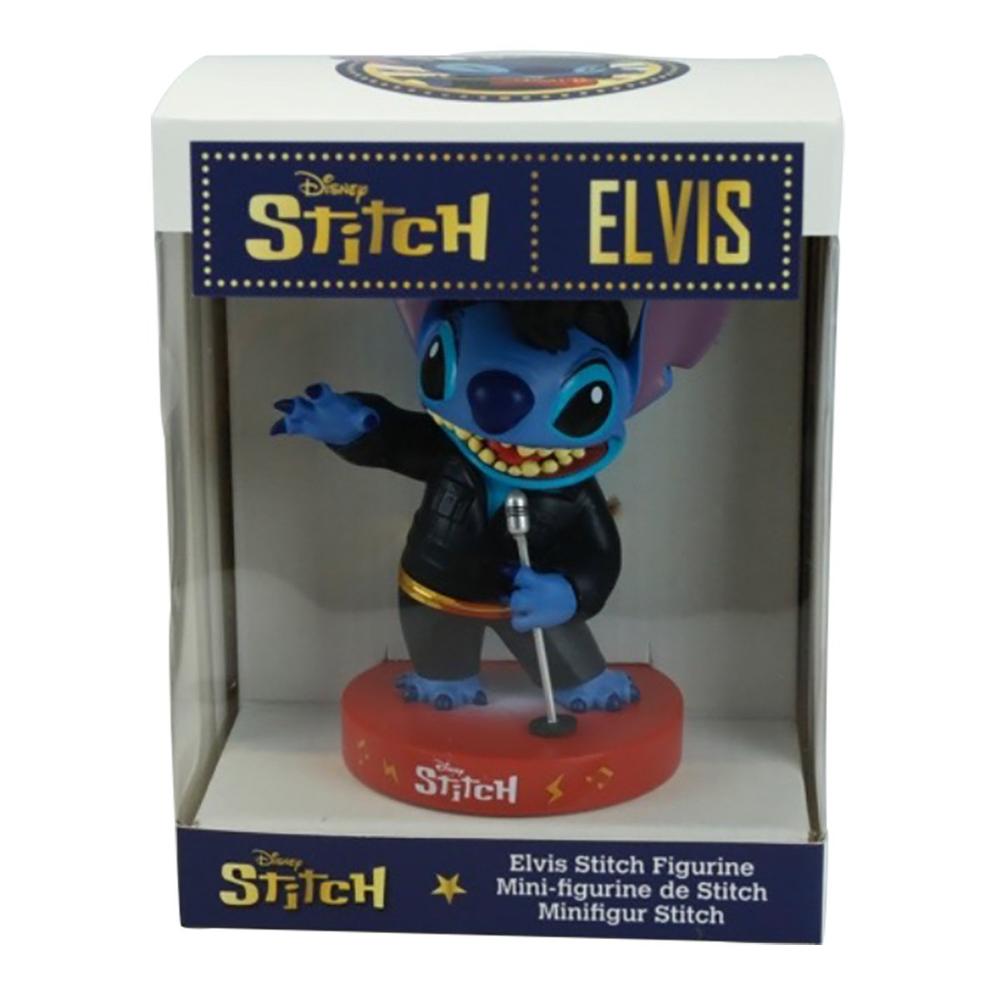 FIGURA ENESCO DISNEY STITCH ELVIS TRAJE DE CUERO