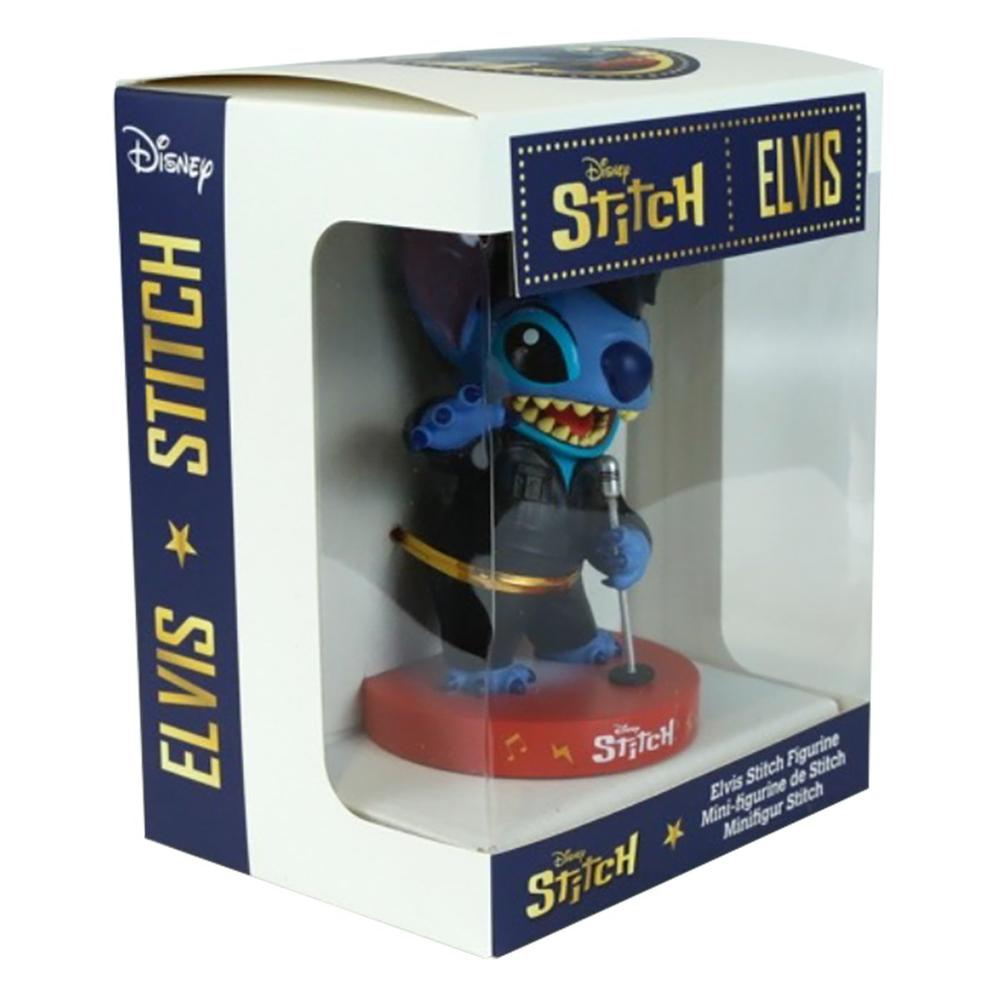 FIGURA ENESCO DISNEY STITCH ELVIS TRAJE DE CUERO