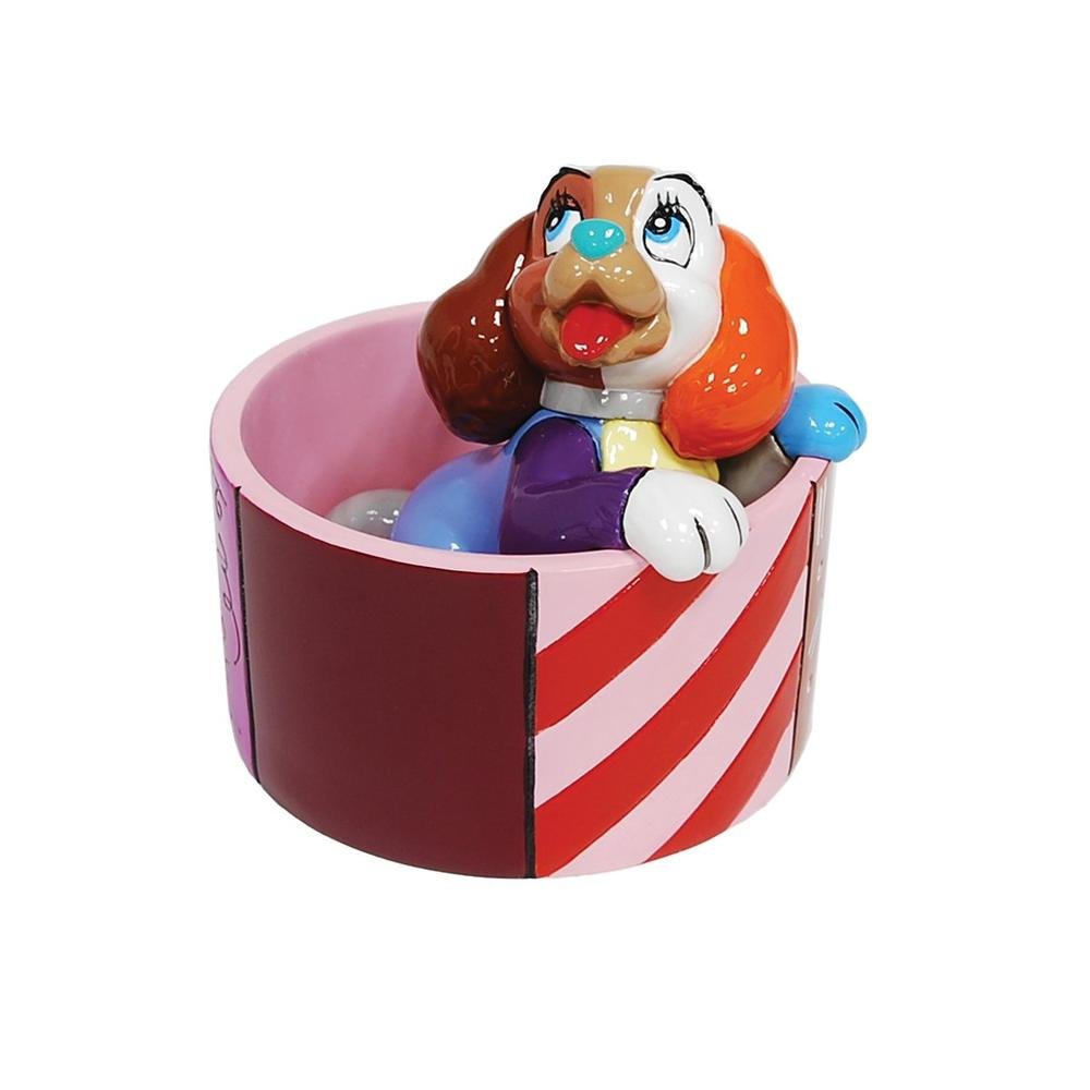 FIGURA MINI ENESCO LA DAMA Y EL VAGABUNDO LADY BY BRITTO