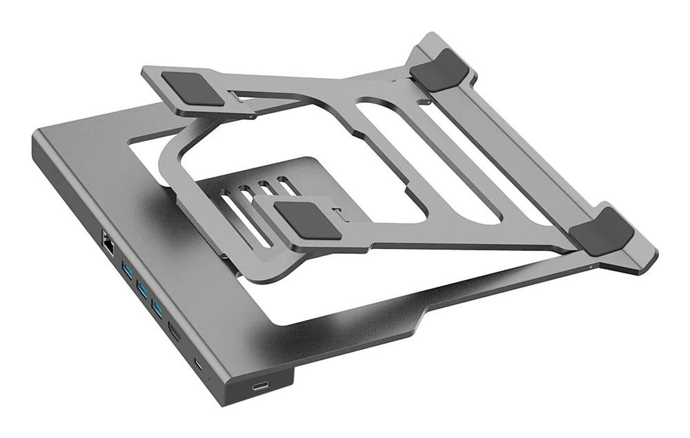 ATRILDOCK COOLBOX ALUMINIO USB-C A HDMI 4K/3xUSB-A/PD 100W/SD/MICROSD/RJ45 PC/MAC DOCKING ATRIL