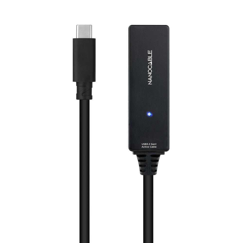 CABLE PROLONGADOR NANOCABLE CON AMPLIFICADOR USB 3.2 GEN1 USB-C/M-USB-C/H 5M ALARGADOR