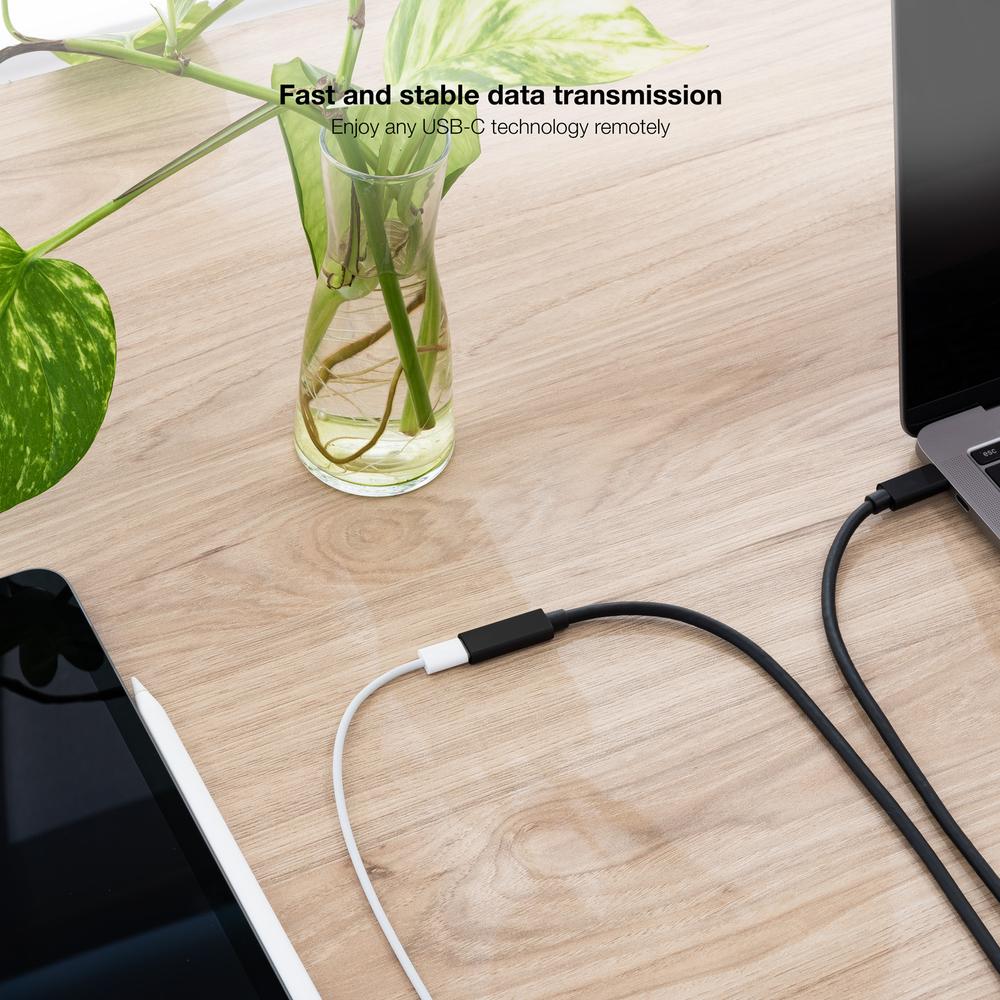 CABLE PROLONGADOR NANOCABLE USB-C 3.2 GEN2X2 20GBP 100W/5A 4K/60HZ USB-C/M-USB-C/H NEGRO 1 M ALARGADOR